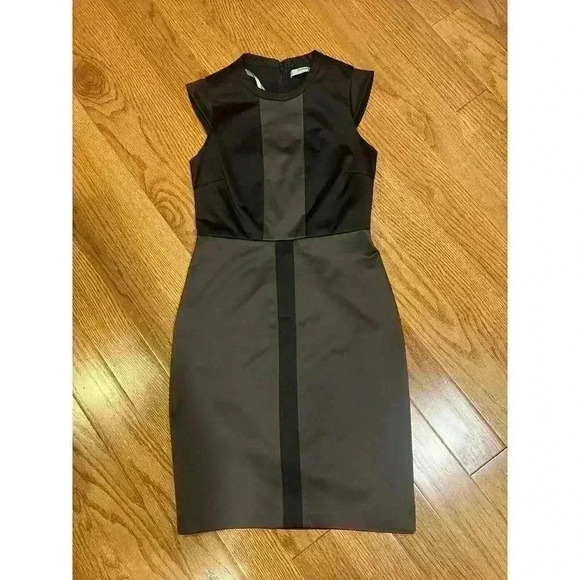 Marc New York Andrew Marc Color Block Sheath Dress Cocktail Career Office Size 2 - Picture 1 of 6
